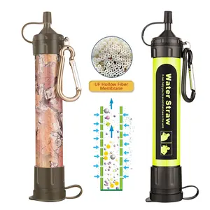 Portable 0.01 Micron Filtration Water Filter Straw Outdoor Water Purifier Camping Hiking Emergency Survival Water Filter