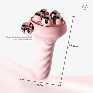 Nuevo diseño de mano masaje rodillo bola hielo frío cara cuello pie rodillo masajeador máquina - Product Image 5