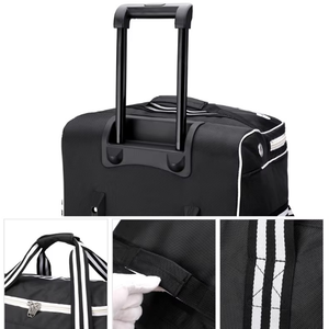 यात्रा और भंडारण के लिए पोर्टेबल मल्टी-फंक्शन व्हील हॉकी बैग फैशनेबल टाई रॉड ट्रॉली ट्रॉली - Product Image 4