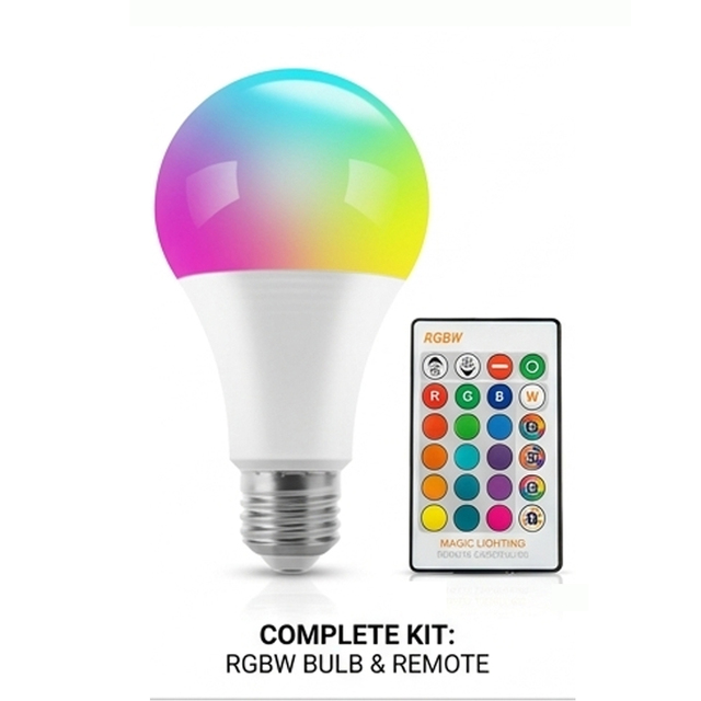 Factory Direct  AC85-265V RGBW LED Bulb 3W E27 Smart Light Bulb with Remote 16 Color Changing Dimmable for Party Home Lighting