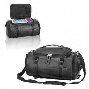 BSCI Factory 2024 New Arrival Design <b>Vegan</b> Leather 56 Large Travel <b>Backpack</b> Portable Duffel Bag Weekender Overnight Bag for Men - Product Image 5