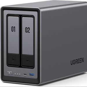 NASync DXP2800 NAS de Escritorio de 2 Bahías, Almacenamiento Conectado a la Red con CPU Intel N100 de Cuatro Núcleos (Sin Discos) - Product Image 2