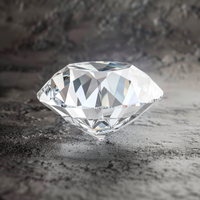 Pierre de Moissanite SICGEM D Color, taille brillant excellente, certifiée GRA, dureté 9.25 Mohs, effet de couleur pour la fabrication de bijoux