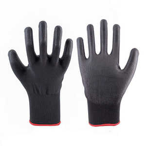 USA Direct Antistatique Noir Nylon PU Topcoat Gants Durable Respirant Construction Travail Gants De Sécurité Produit De Vente Chaude - Product Image 2