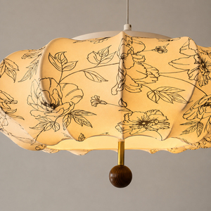 Suspension luminaire vintage en tissu à motif floral en forme de nuage pour salle à manger, salon, appartement, éclairage intérieur de maison - Product Image 6