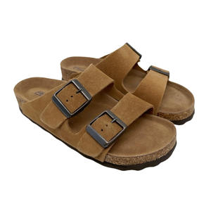 <span class=keywords><strong>Sandale</strong></span> Panto en daim bordeaux pour femmes et hommes Doublure en cuir véritable Semelle extérieure en liège <span class=keywords><strong>Style</strong></span> plate-forme pour été hiver utilisation en extérieur - Product Image 3