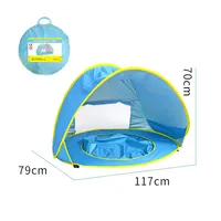 190T riparo solare portatile automatico istantaneo Anti UV 1-2 persone Baby Pop Up tenda da campeggio impermeabile da spiaggia per bambini