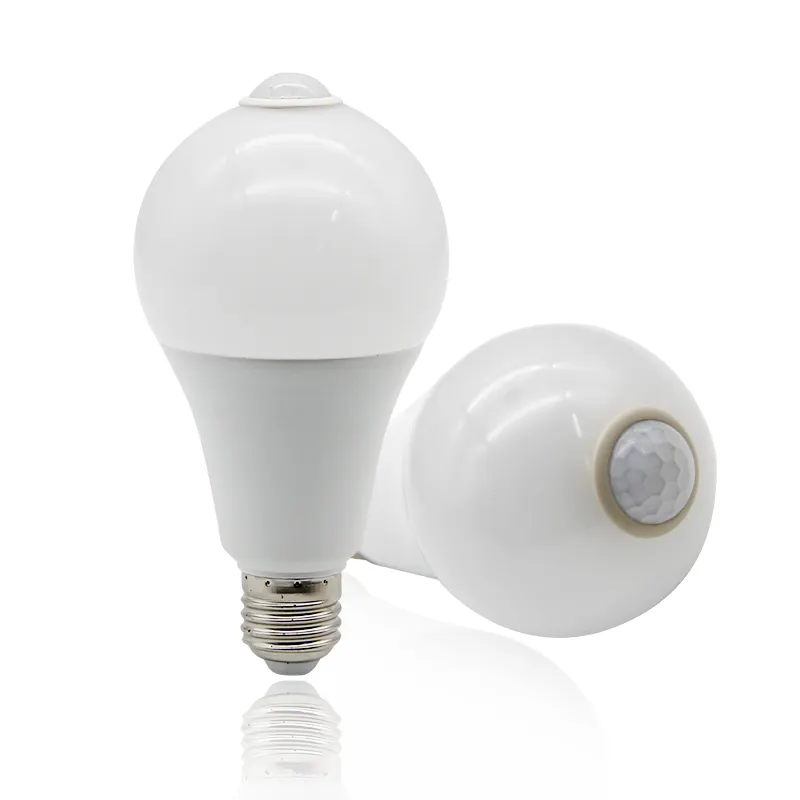 Induction Light Bulb E27 E26 5w 7W 9W 12W 15W Led Housing Sensor Bulb For Corridor Toilet