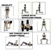 Haute qualité Portable 6 livres par paire Yoga danse Barre exercice Gym Fitness fonte unisexe pondéré haltère barre