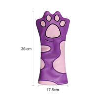 Housse de tête de club de golf en cuir PU brodé imperméable personnalisée, modèle PM DA2024072204