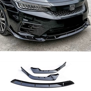 Welta Wholesale ABS Car Front Bumper Body Kit Spoiler Guard Protector Lip for City 2020-2022 Black Polished Facelift Original - Product Image 1