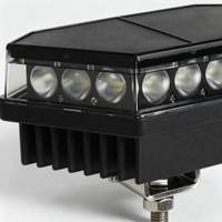 Projecteur de travail LED 27W à 3 sections, éclairage large, 10-80V CC, IP67, pour chariot élévateur, excavatrice, chargeuse, tracteur, grue, construction, 12V 24V 48V 60V 80V