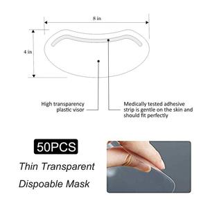 Film de protection Microblading pour extension de maquillage permanente Visière de protection faciale de douche jetable pour les yeux pour les fournitures de Salon de laque - Product Image 6