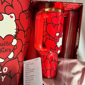 Lovely Luxury Presents Custom logo Cartoon Cat Cup Mugs Vacuum Flask Tumbler 40oz Insulated <b>Water</b> <b>Bottle</b> With Gift Box - Product Image 3