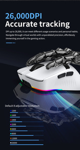 Di động OEM không dây sạc kép 1K Chuột chơi game, với ánh sáng RGB mát mẻ, thích hợp cho cả chơi game và sử dụng văn phòng. - Product Image 4