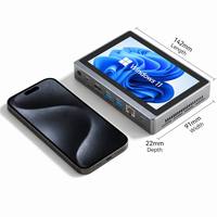 Tablet PC Saku G2pro 5.5 inci Intel N5100 8GB 128GB Win11 Layar Sentuh IPS Gigabit LAN Mini Komputer Tipe-C Mini PC Portabel