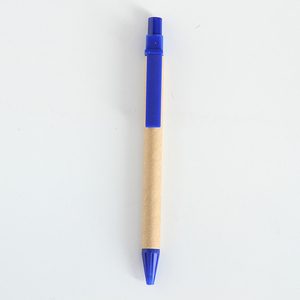 Biodegradabile nero <span class=keywords><strong>Biro</strong></span> rotolamento riciclato Branding Logo personalizzato Eco Friendly carta Kraft penna a sfera - Product Image 1