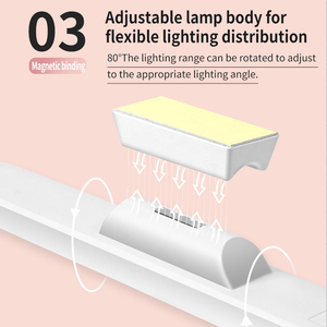 USB sạc <span class=keywords><strong>LED</strong></span> đèn bàn điều khiển từ xa không dây ba màu từ <span class=keywords><strong>Dimmable</strong></span> E26 cao CRI 90 ký túc xá sinh viên - Product Image 3