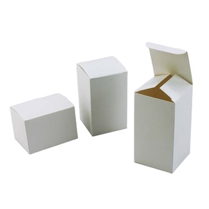 Popular customized product packaging small white wholesale printing paper box