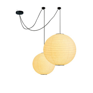 Lampe suspendue en <span class=keywords><strong>papier</strong></span> <span class=keywords><strong>de</strong></span> <span class=keywords><strong>riz</strong></span> Wabi Sabi japonaise, style nordique minimaliste, lampe ronde suspendue, éclairage <span class=keywords><strong>de</strong></span> plafond pour salon - Product Image 4