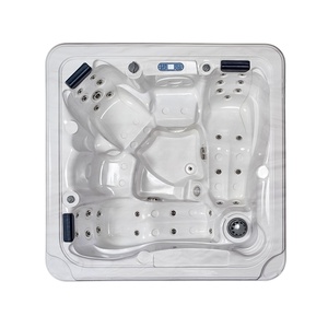 5 persona a casa jardín jacuzzi con madera-panel de plástico al aire libre en suelo <span class=keywords><strong>piscina</strong></span> <span class=keywords><strong>spa</strong></span> - Product Image 1