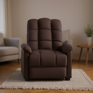 Sillón de Masaje Corporal Completo con Control Manual por Cable, para Uso Doméstico, 100% Tela de Poliéster, Color Marrón - Product Image 2