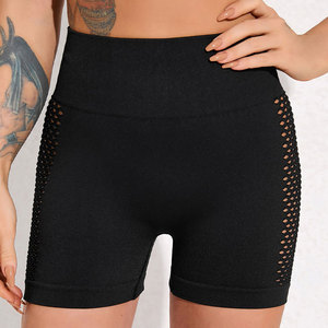 Pantaloncini da donna per allenamento a compressione con Logo personalizzato pantaloncini da ginnastica Sexy in rete da palestra pantaloncini da motociclista taglie forti pantaloncini sportivi da corsa