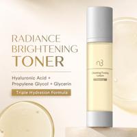 Lotion Tonifiante Éclaircissante Beauté Naturelle Triple Acide Hyaluronique Hydratant Fixateur d'Hydratation Profonde Contrôle du Sébum