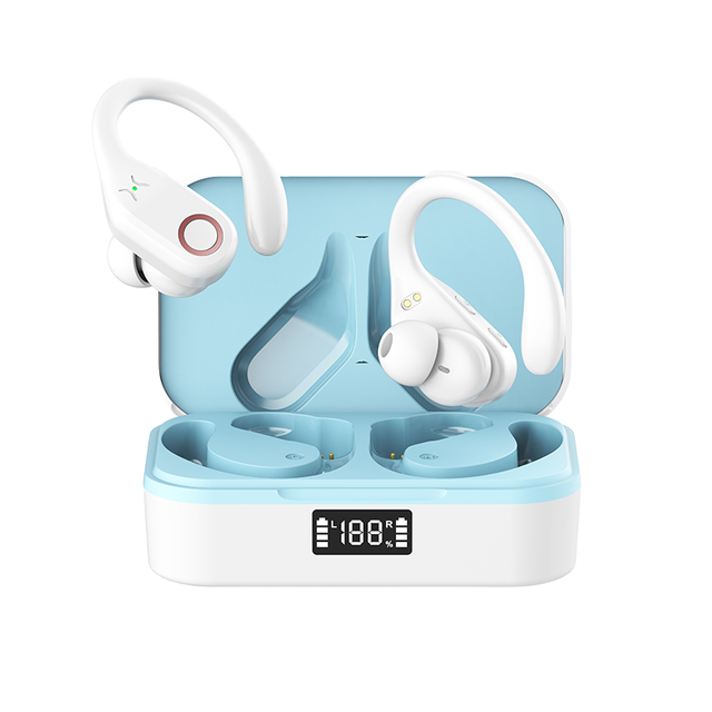 2025 Smart AI Earbuds with Open Ear Translation Feature In-Ear Wireless Headphones with JL Chipset Digital Battery Indicator