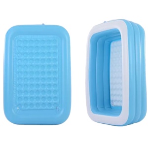 Hot bán màu xanh PVC tự động lớn Padding Hồ bơi bơm hơi cho gia đình với người lớn trẻ em trẻ sơ sinh cho sử dụng ngoài trời - Product Image 3