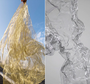 Lưới thép mềm dẻo mạ vàng bạc, vải lưới mây, lưới cứng, chất liệu trang trí nền nghệ thuật, lưới kim loại tạo hình - Product Image 2