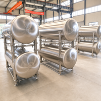 Cuve à bière horizontale isolée monocouche en acier inoxydable de 100L à 50000L pour le stockage de la bière