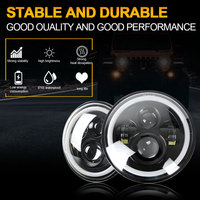 Nuevo Precio al por Mayor, Faro LED de 7 Pulgadas, 30W, 12V, Luz Alta/Baja, H4/H11/H7, IP68, Impermeable, 6000 Lúmenes, 6000K, Ojo de Ángel, Universal