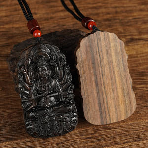 Nuova Collana con Ciondolo Buddha Bodhisattva dello Zodiaco in Legno di Agarwood, Amuleto Religioso Cinese in Pietra Naturale che Porta Fortuna e Protegge dai Spiriti Maligni - Product Image 5