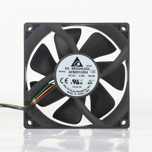 Ventilador de Refrigeración Delta 5V 24V 48V DC12V 2.50A AC EC 9025 90X90X25MM 9CM con Doble Rodamiento de Bolas, 4 Cables, PWM, Flujo Axial <span class=keywords><strong>Violento</strong></span> AFB0912DH - Product Image 1