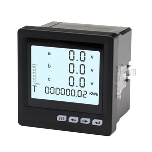 Caja de Riel Din protector de voltaje energía voltaje eléctrico potencia Watt medidor digital inteligente multímetro Digital trifásico - Product Image 2