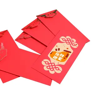 Paquete rojo personalizado bolsa de la suerte dragón Año nuevo paquete rojo impresión