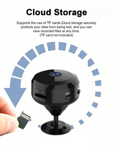 HD Mini Kablosuz Uzaktan İzleme Ev Güvenlik Kamerası Gece Görüş Sesli Hareket Alarmı Manyetik Taban WiFi 21x-40x Zoom - Product Image 4