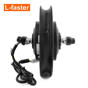 Moteur de roue avant de vélo électrique miniature noir de 12 pouces 24V 36V 250W 410 tr/min sans balais à engrenages - Product Image 4