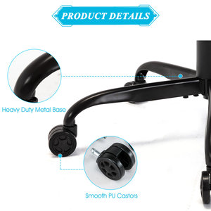 Ajunion Ghế chơi game 300lbs wfh Ghế chơi game Máy Tính 90-160 ° ngả ghế chơi game đua xe đệm dày 360 ° xoay - Product Image 3