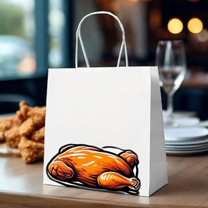 Bolsas de Papel para Shawarma Resistentes a la Grasa, de Doble Capa, Tamaño Personalizado, para Transporte Seguro de Alimentos - Product Image 3