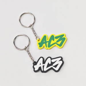 CCH OEM <b>Keychain</b> Manufacturing 2D logo <b>Custom</b> Silicone Rubber <b>Keychain</b> 3D Cute Anime Soft PVC <b>Keychain</b> - Product Image 3