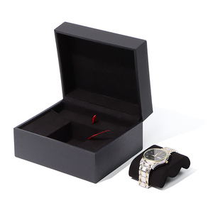 Tùy chỉnh xinsheng cao cấp PU da trang sức hộp đồng hồ với nhung vuông đồng hồ và túi đồng hồ bao bì hộp - Product Image 5