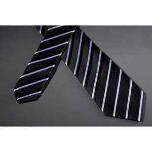 Toptan Yüksek Kalite Özel Boyut Polyester Kravatlar Klasik Çizgili Resmi Kravat Erkek Resmi Düğünleri İş Kravatları Erkekler İçin - Product Image 3