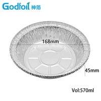 Plaques à tarte rondes jetables en aluminium de qualité supérieure, livraison rapide, contenants de cuisson en aluminium de qualité alimentaire