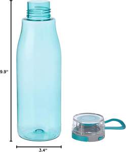 Bouteilles d'eau sans BPA Tritan de 24 oz, couvercle à <span class=keywords><strong>action</strong></span> directe bleu et violet pour le camping, 2 packs - Product Image 5