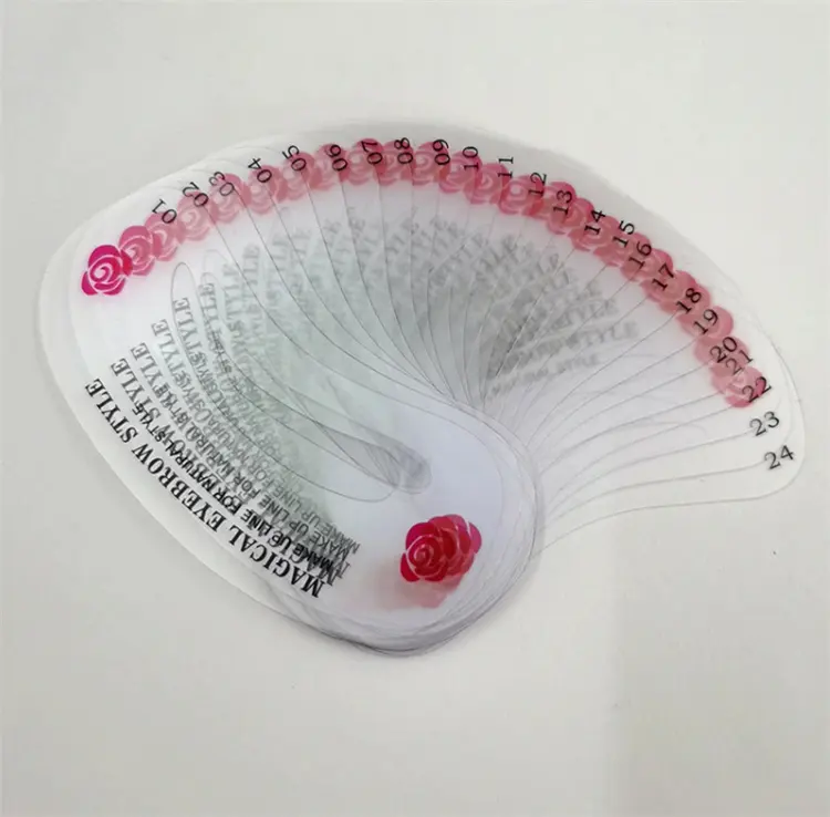Trucco carte guida per il disegno del sopracciglio in plastica riutilizzabili stencil automatici per sopracciglia modello Grooming Shaping cosmetici fai da te