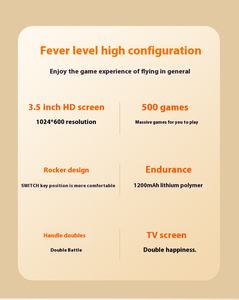 Console de jeu portable Q21 avec plus de <span class=keywords><strong>500</strong></span> jeux, double manette, prise en charge de la connexion à l'écran de télévision, lecteur de jeux de poche, cadeau pour PSP Switch PS1 NES - Product Image 6