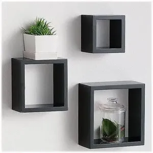 Selección de varios estilos de kits de tres piezas Estante de esquina blanco Estante de gabinete de cocina <span class=keywords><strong>flotante</strong></span> - Product Image 4