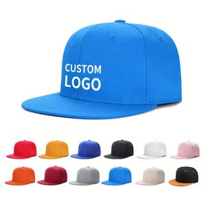 Gorra de Béisbol Unisex Ajustable 100% Algodón con Visera Plana, Bordado 3D, 6 Paneles, Estilo Hip Hop, para Playa, Ciclismo, Fiestas al Aire Libre - Product Image 1